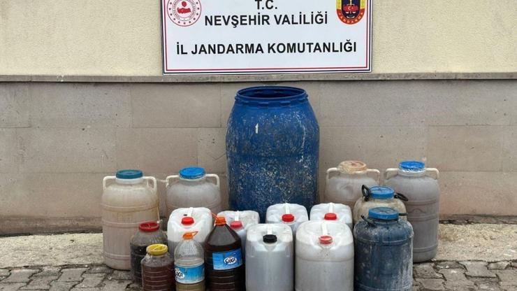 Nevşehir'de 471 litre kaçak şarap ele geçirildi