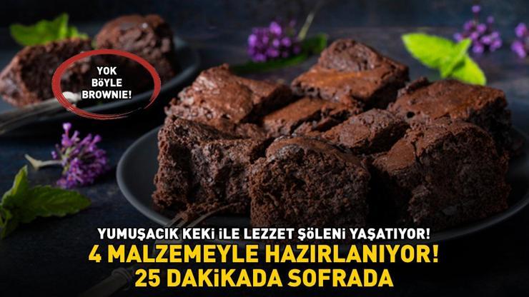 Yok böyle Brownie Yumuşacık keki ile lezzet şöleni yaşatıyor 4 malzemeyle hazırlanıyor, 25 DAKİKADA SOFRADA