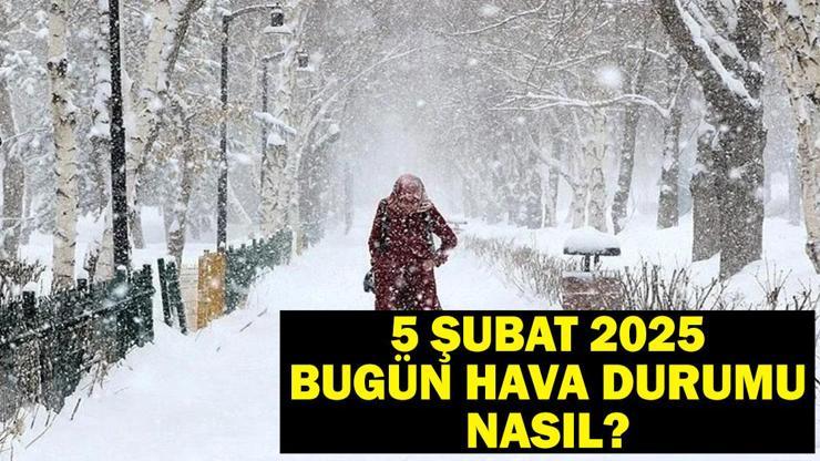 KAR YAĞIŞI BAŞLADI 5 Şubat 2025 Bugün Hava Durumu Ne, Hava Nasıl Olacak İstanbula Beklenen Kar Geldi