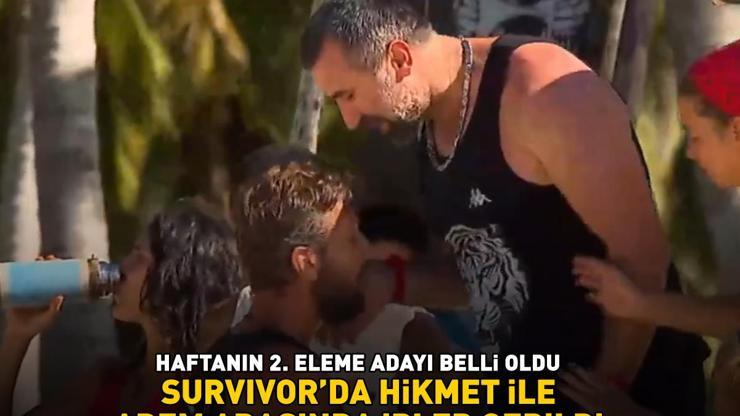 Survivorda 2. eleme adayı belli oldu Hikmet ile Adem arasında ipler gerildi