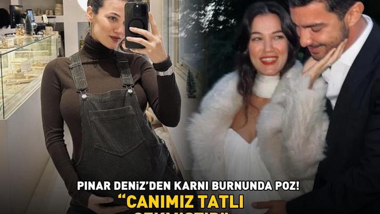 Yargının Ceylini Pınar Denizden karnı burnunda poz: CANIMIZ TATLI ÇEKMİŞTİR