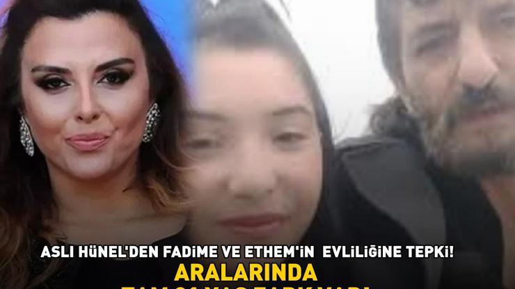 ARALARINDA TAM 31 YAŞ FARK VAR Aslı Hünelden  Fadime ve Ethemin evliliğine tepki