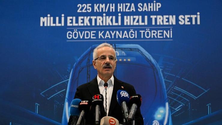 SAATTE 225 KM HIZ Yerli elektrikli trende ilk kaynak