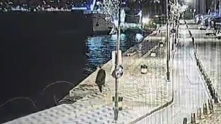 Denize düşüp boğuldu; o anlar kamerada