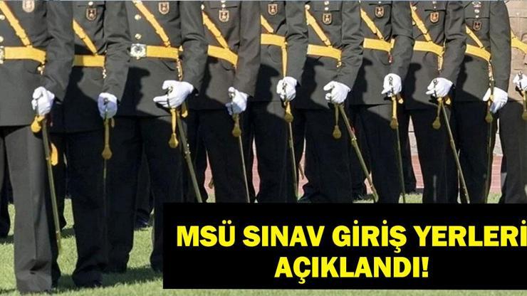 MSÜ SINAV YERLERİ BELLİ OLDU  MSÜ Sınav Yerleri Sonuçlarına Nereden Bakılır ÖSYM MSÜ  Giriş Yerleri Ekranı