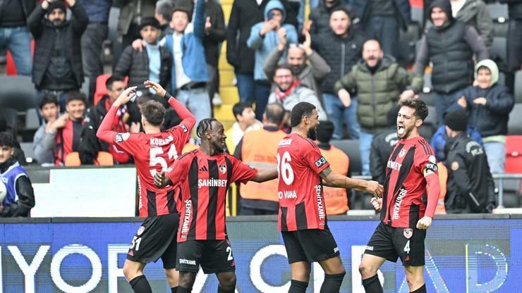 Gaziantep FK, iç sahada 7. galibiyetini aldı