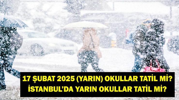 SON DAKİKA 17 ŞUBAT OKUL KAR TATİLİ: 17 Şubat Okullar Tatil Mi Yarın Okullar Tatil Mi 17 Şubat Hangi İl ve İlçelerde Okullar Tatil