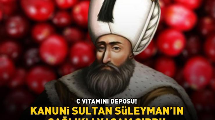 Kanuni Sultan Süleymanın sağlıklı yaşam sırrı C vitamini deposu Bağışıklığı güçlendiriyor, kalp sağlığını koruyor