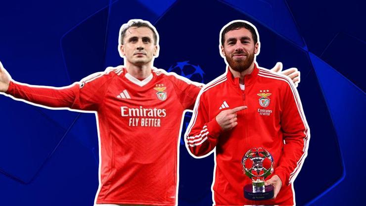 Kerem Aktürkoğlu ve Orkun Kökçü attı; Benfica, Şampiyonlar Liginde tur atladı