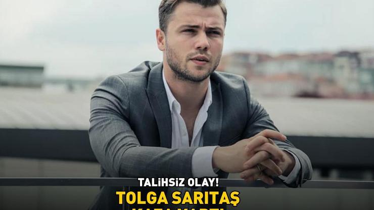 TALİHSİZ OLAY Tolga Sarıtaş kaza yaptı