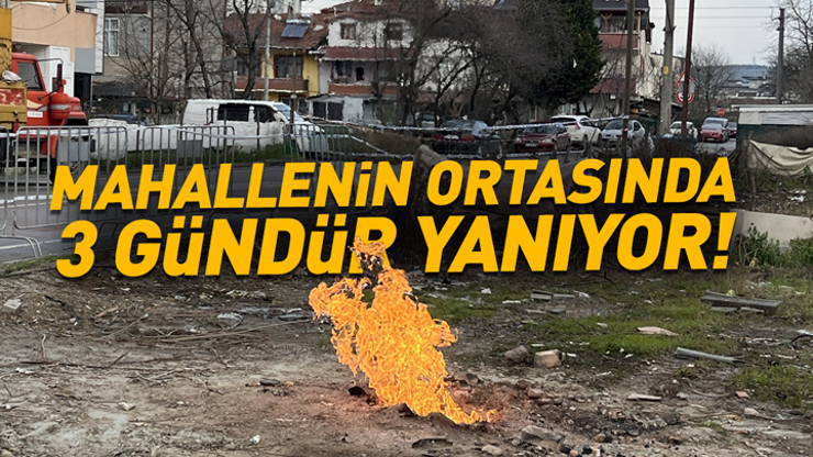 Mahallenin ortasında 3 gündür yanıyor