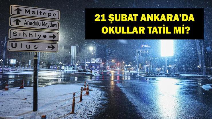 21 Şubat Ankarada okullar tatil mi Yarın Ankarada okullar tatil olacak mı Ankara Valisi Vasip Şahin Ankara okul tatili açıklaması