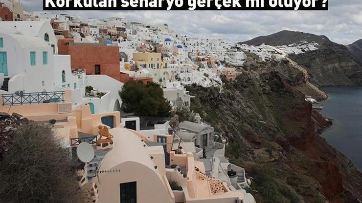 Korkulan senaryo gerçek mi oluyor Santorinideki volkan aktif hale geldi