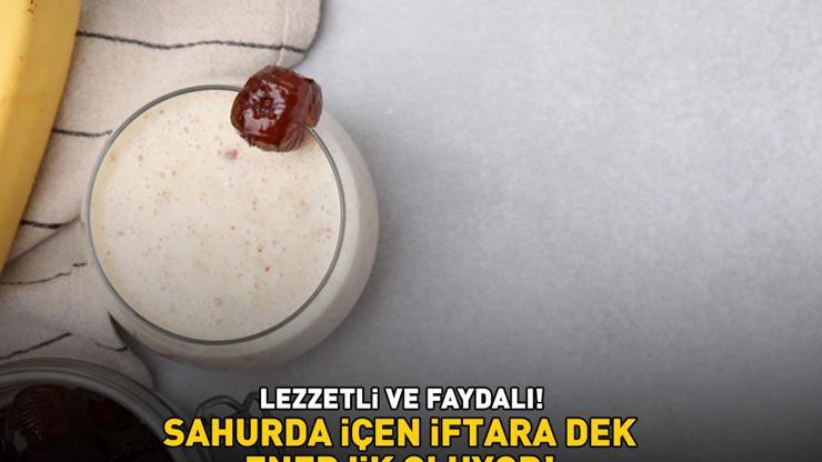 Sahurda içen iftar vaktine kadar enerjik oluyor Ramazan ayına özel hurmalı smoothie tarifi ve püf noktaları