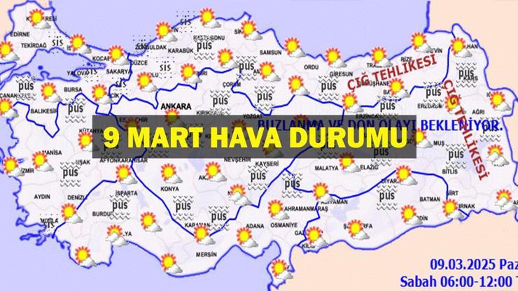 9 MART HAVA DURUMU: Bugün Hava Nasıl Olacak İstanbul, Ankara, İzmir Hava Durumu Nasıl Meteoroloji Hava Durumu Bilgileri