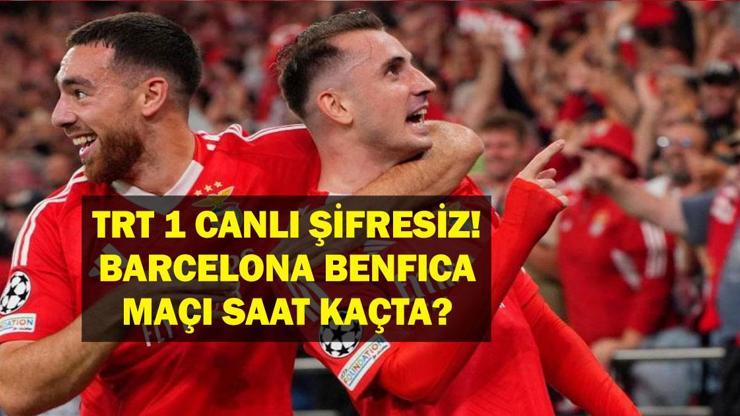 SON DAKİKA: BENFICA BARCELONA MAÇI TRT 1 CANLI İZLE: Benfica Barcelona Maçı Ne Zaman Benfica Barcelona Maç Kadrosu