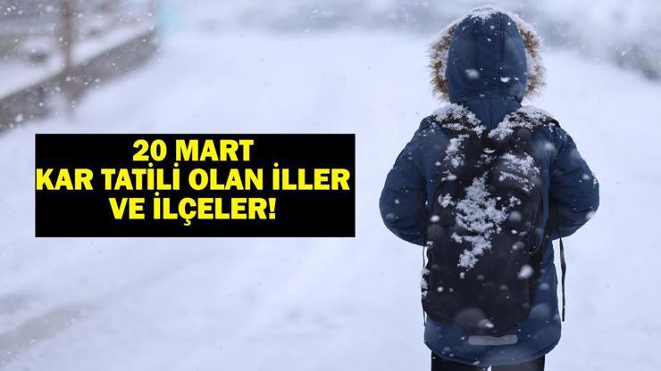 20 Mart Okullar Tatil mi, Hangi İllerde Kar Tatili Olan İller ve İlçeler Açıklandı