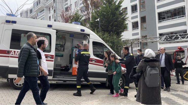 7 katlı apartmanda yangın çıktı; 2'si çocuk, 8 kişi dumandan etkilendi