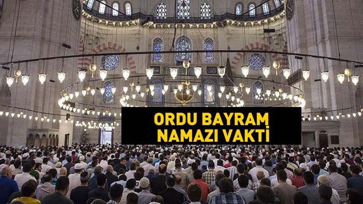 Ordu bayram namazı saat kaçta Ordu 2025 Ramazan Bayramı namazı vakti, saati Diyanet