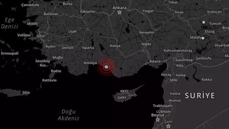SON DAKİKA Antalyada korkutan deprem