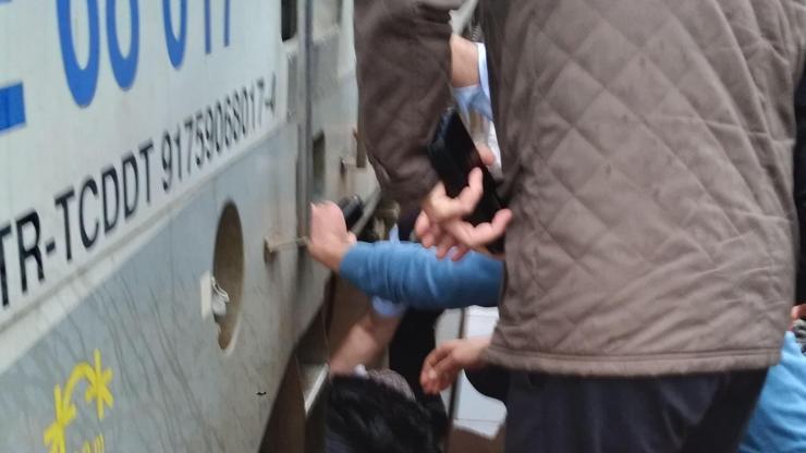 Tekirdağ’da tren ile peron arasına sıkışan kadın yaralandı