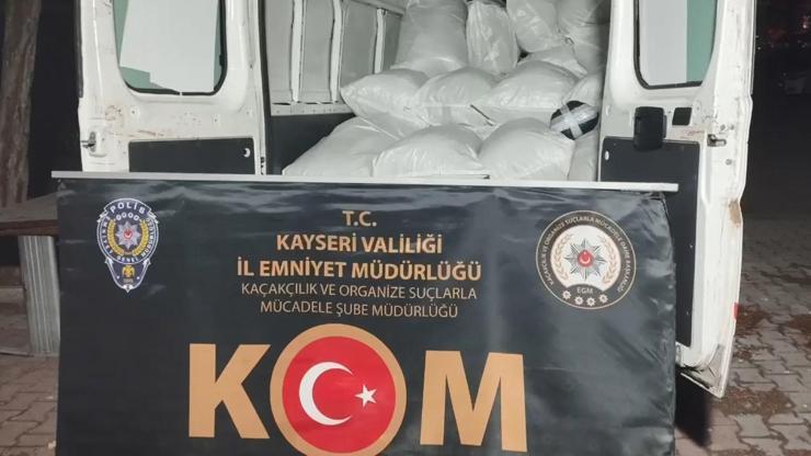 Kayseri'de 1 ton 450 kilogram kaçak tütün ele geçirildi: 1 tutuklama