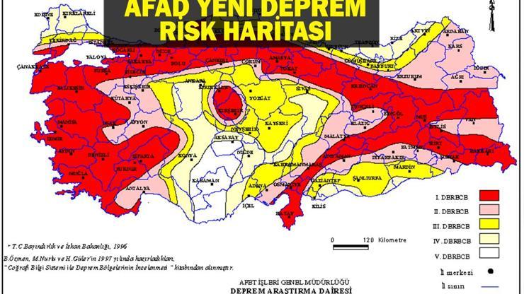 YENİ AFAD DEPREM HARİTASI : AFAD deprem haritası yenilendi Türkiyede deprem riski en az iller neresi Hangi illerde deprem riski yüksek AFAD Türkiye Deprem Haritası
