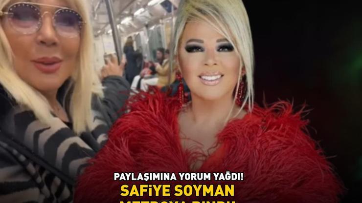 Safiye Soyman metroya bindi NE KADAR RAHATMIŞ