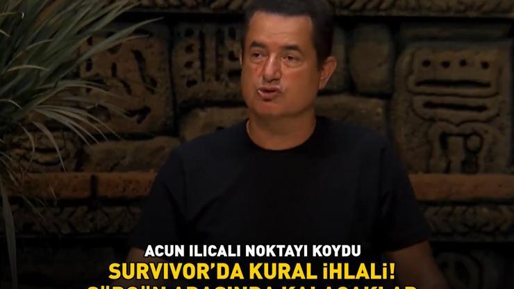 SURVIVORDA KURAL İHLALİ Acun Ilıcalı noktayı koydu: Sürgün adasında kalacaklar