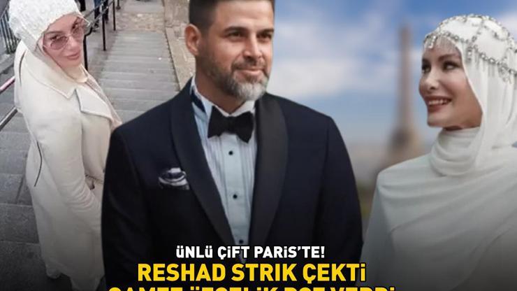 Gamze Özçelik - Reshad Strik çifti Pariste Eşinin çektiği fotoğrafı sevenlerinin beğenisine sundu