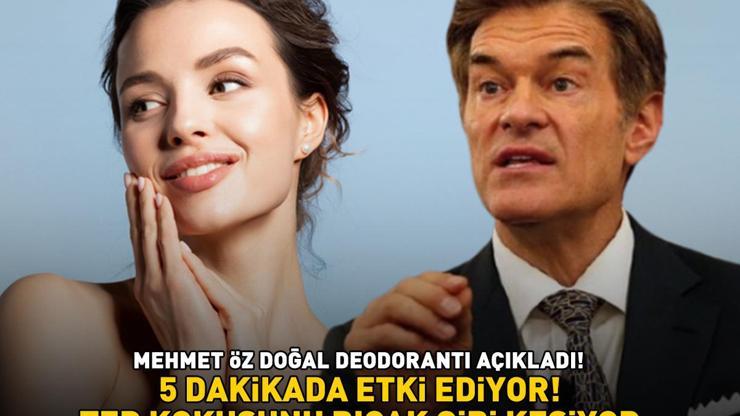 Deodorantlardan 2 kat daha etkili doğal yöntem Mehmet Öz sırrını verdi 5 dakikada etki ediyor, ter kokusunu bıçak gibi kesiyor