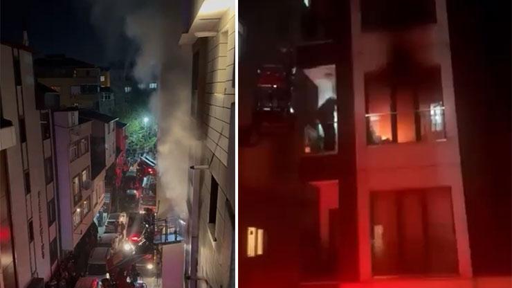 Kağıthanede prizden çıkan yangın daireyi küle çevirdi
