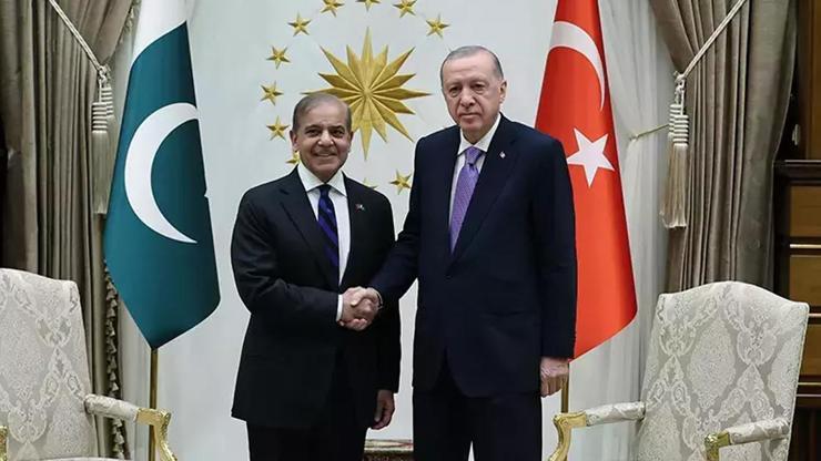 Pakistan Başbakanı Şahbaz Türkiyede Cumhurbaşkanı Erdoğan: Her konuda uyum içindeyiz
