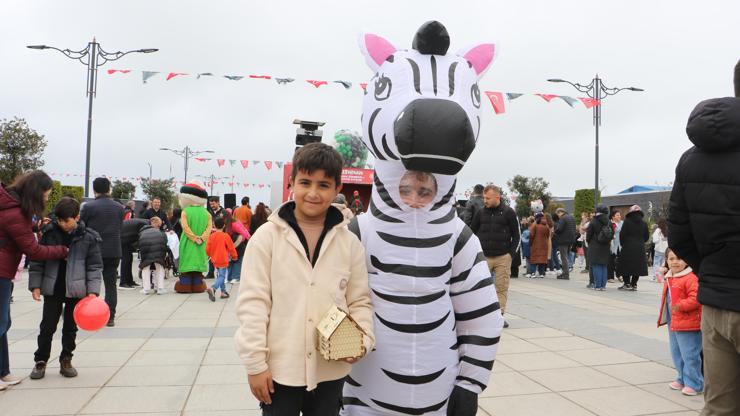 Samsun’da çocuklar doyasıya eğlendi Samsun’da çocuklar doyasıya eğlendi