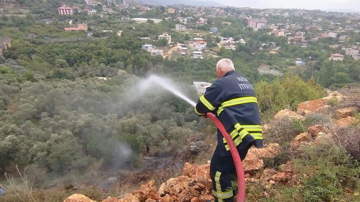 Hatay’da 2 dönüm zeytinlik yandı Hatay’da 2 dönüm zeytinlik yandı