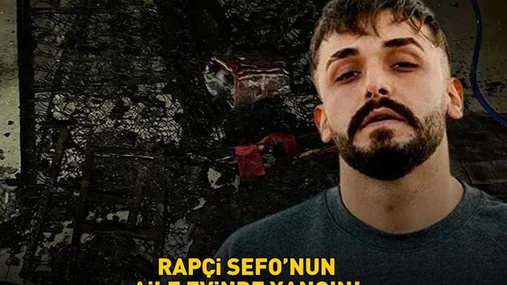 RAPÇİ SEFONUN AİLE EVİNDE YANGIN Resmen küle döndü