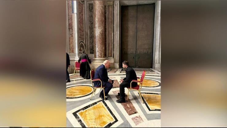Papa’nın cenazesinde tarihi fotoğraf Trump ve Zelenski ilk kez yüz yüze…