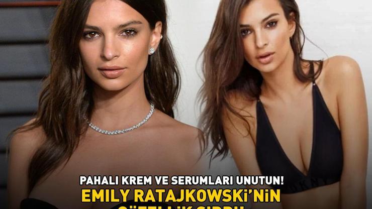 Kayıp Kızın Andiesi Emily Ratajkowskinin güzellik sırrı Pahalı krem ve serumları unutun Meğer parlak cildini ona borçluymuş