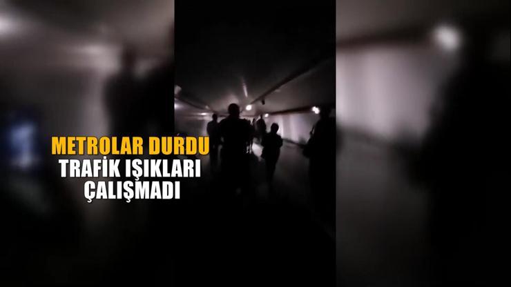 Avrupa karanlıkta kaldı Metrolar durdu, araçlar yolda kaldı…
