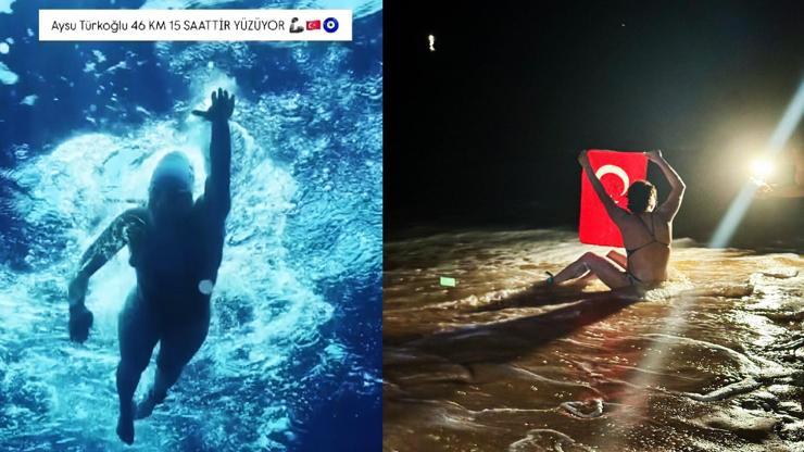 Tam 21 saat boyunca yüzdü Kaiwi Kanalını geçen en genç Türk oldu