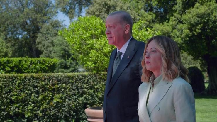 SON DAKİKA HABERİ... Cumhurbaşkanı Erdoğan İtalyada Romadaki görüşmeden kareler: İşte masadaki başlıklar