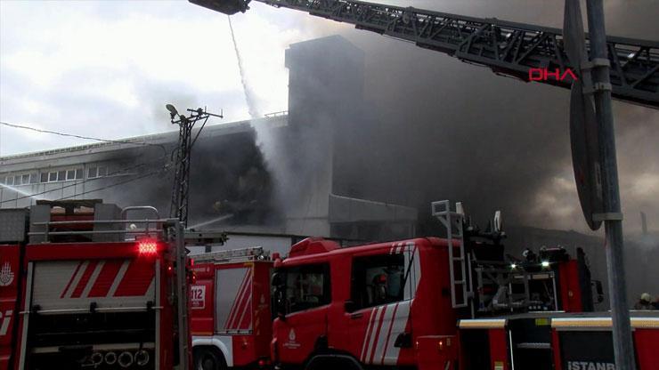 SON DAKİKA... İstanbul Sancaktepede iş merkezinde yangın