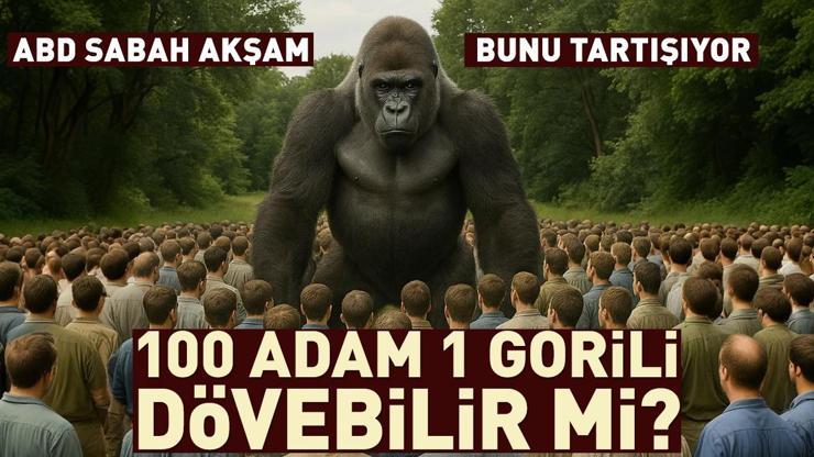 ABD sabah akşam bunu tartışıyor: 100 ADAM 1 GORİLİ DÖVEBİLİR Mİ