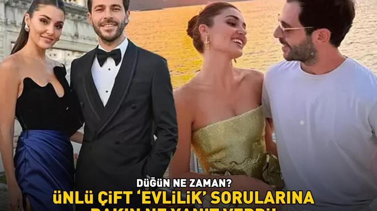 DÜĞÜN NE ZAMAN Hande Erçel - Hakan Sabancı çifti evlilik sorularına bakın ne yanıt verdi
