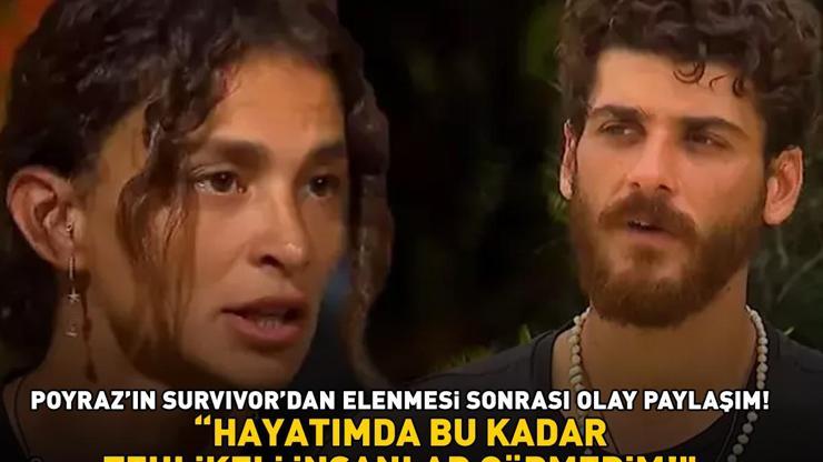 Poyrazın Survivordan elenmesinin ardından bomba paylaşım Pınar Saka kendini tutamadı: HAYATIMDA BU KADAR TEHLİKELİ İNSANLAR GÖRMEDİM