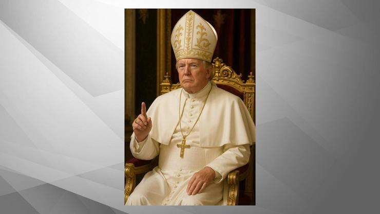 Trump Papa fotoğrafı hakkında konuştu