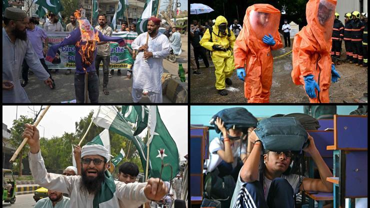 Pakistan sokaklarda, Hindistan tatbikatta: Ateşle oynuyor