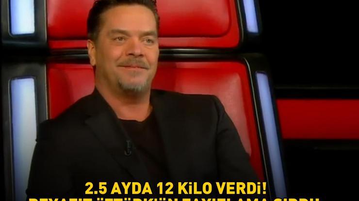 2.5 AYDA 12 KİLO VERDİ O Ses Türkiye jürisi Beyazıt Öztürkün zayıflama sırrı Meğer bunları yapmış