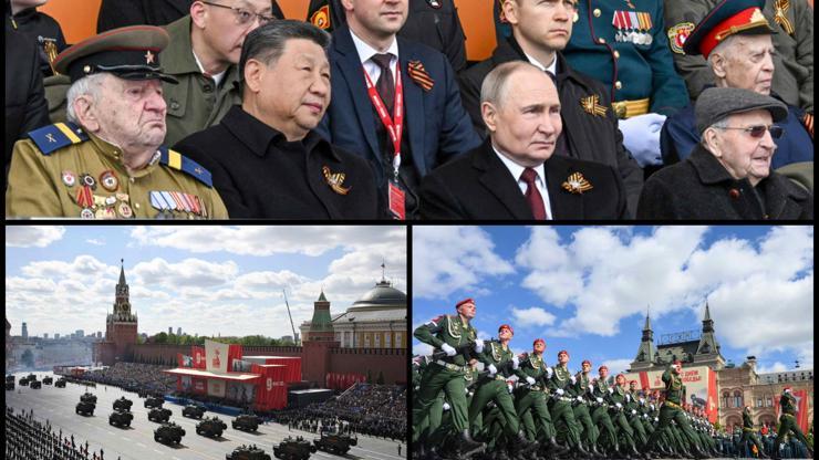 Rusya Zafer Günü’nü kutluyor: Kızıl Meydanda gövde gösterisi Putin, Kuzey Koreli askerleri selamladı...
