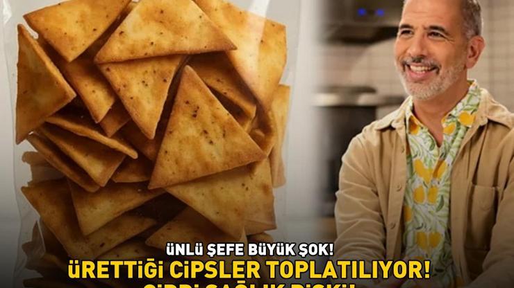 Ünlü şefe büyük şok Ürettiği cipsler toplatılıyor Sebebi belli oldu Dil ve yüzde şişme, burun akıntısı, hapşırma...